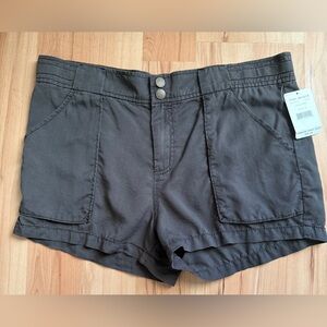 Free People Cargo 4 Pocket Shorts. Color: Charcoal.